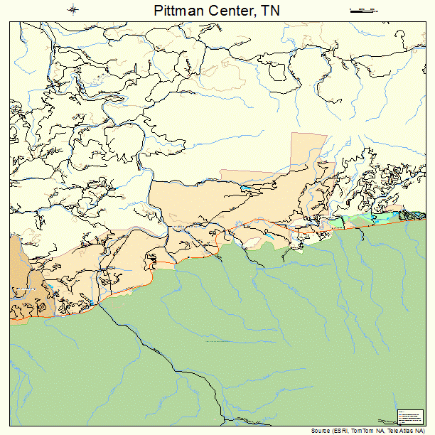 Pittman Center, TN street map