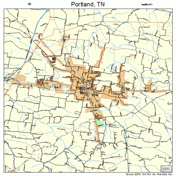 Portland, TN street map