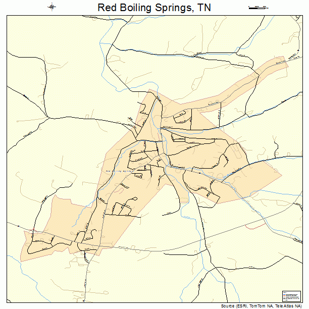 Red Boiling Springs, TN street map