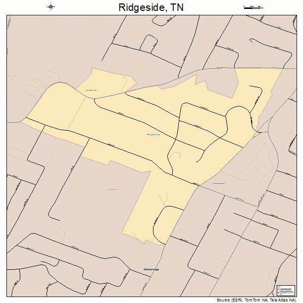 Ridgeside, TN street map
