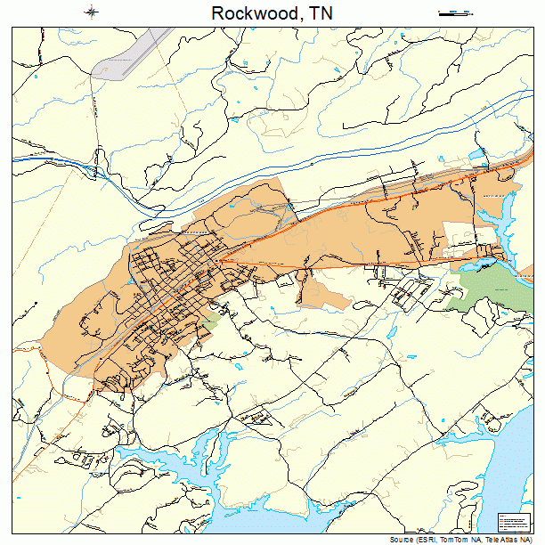 Rockwood, TN street map