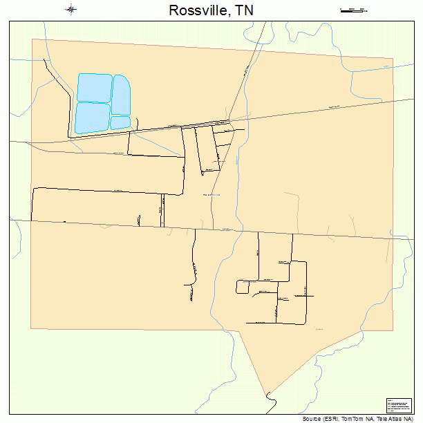 Rossville, TN street map