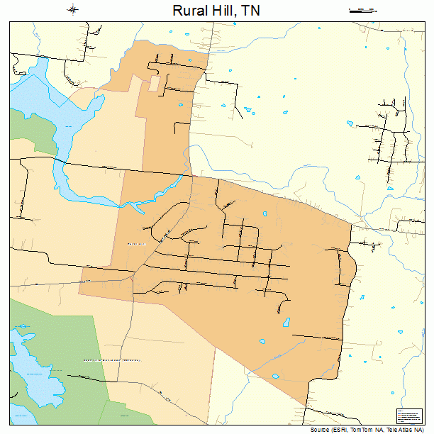 Rural Hill, TN street map