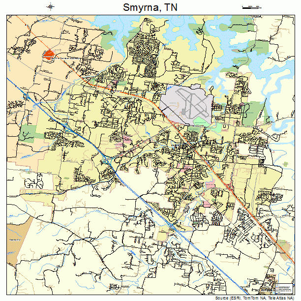 Smyrna, TN street map