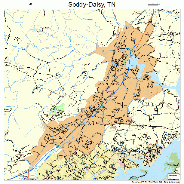 Soddy-Daisy, TN street map