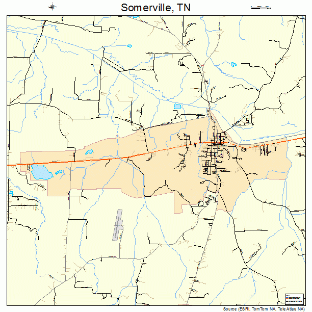 Somerville, TN street map