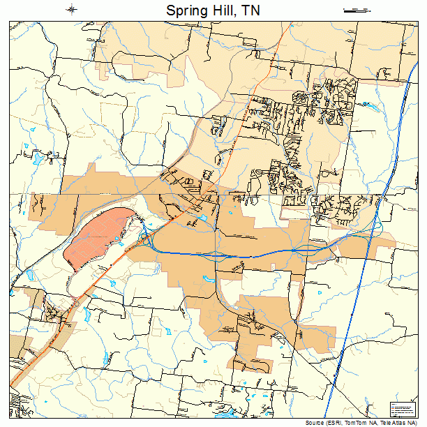 Spring Hill, TN street map