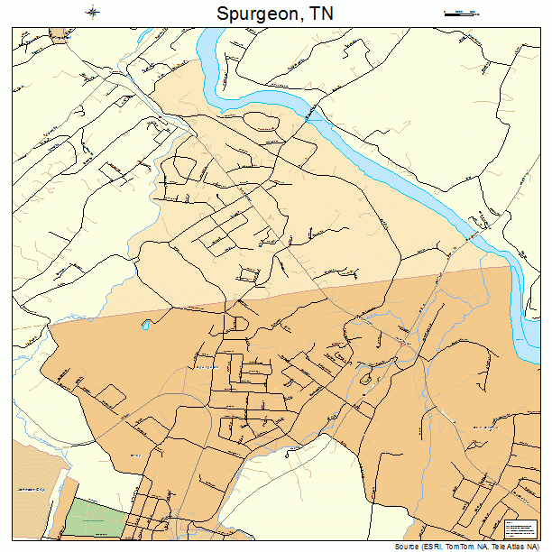 Spurgeon, TN street map