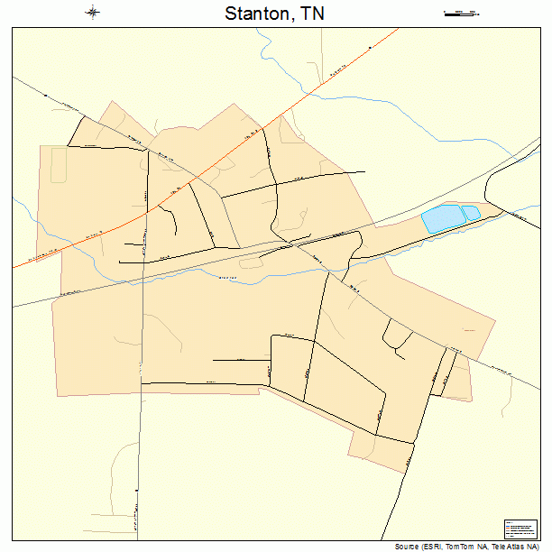Stanton, TN street map
