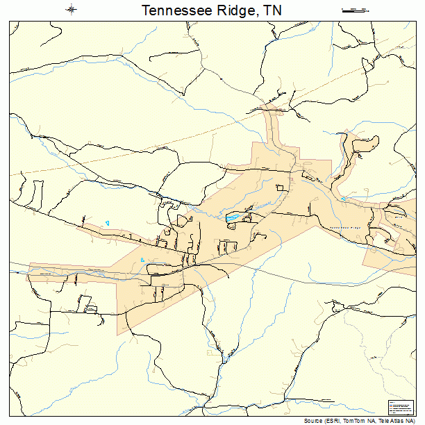 Tennessee Ridge, TN street map