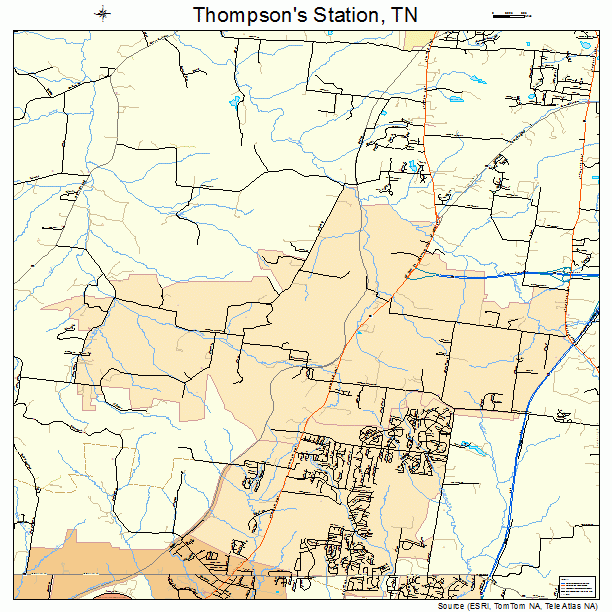 Thompson's Station, TN street map