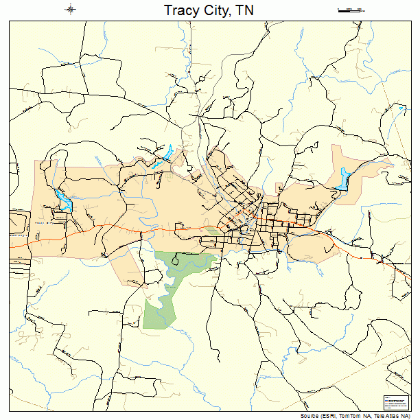 Tracy City, TN street map