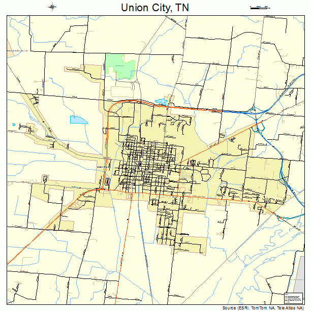 Union City, TN street map