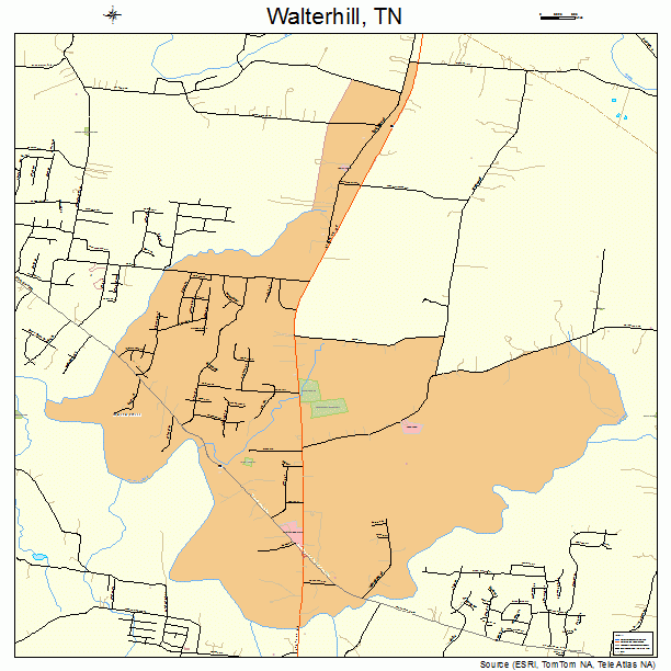 Walterhill, TN street map
