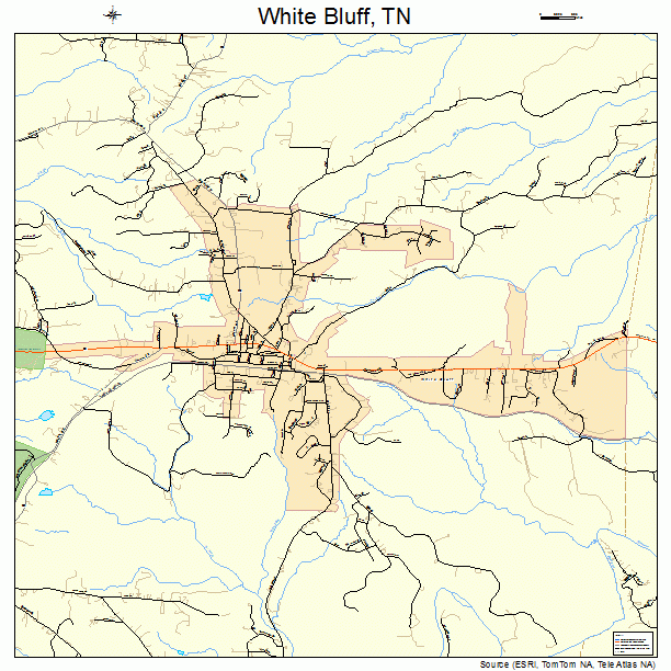 White Bluff, TN street map