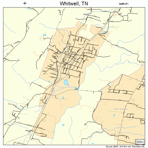 Whitwell, TN street map