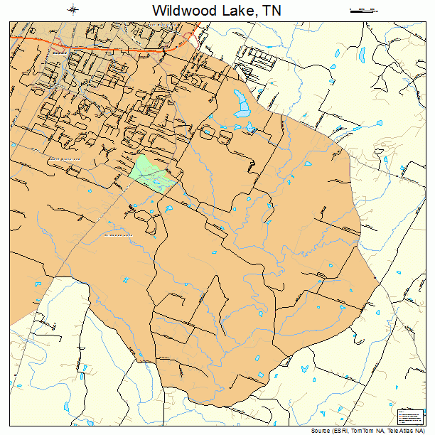 Wildwood Lake, TN street map