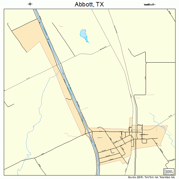 Abbott, TX street map