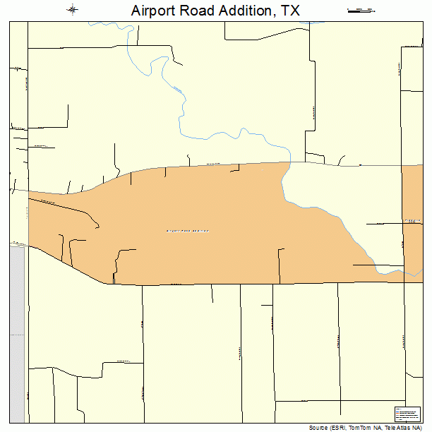 Airport Road Addition, TX street map