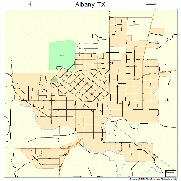 Albany, TX street map
