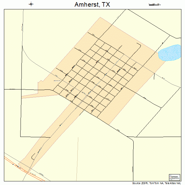 Amherst, TX street map