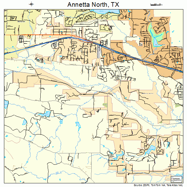 Annetta North, TX street map