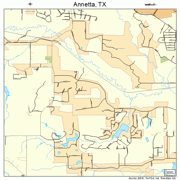 Annetta, TX street map