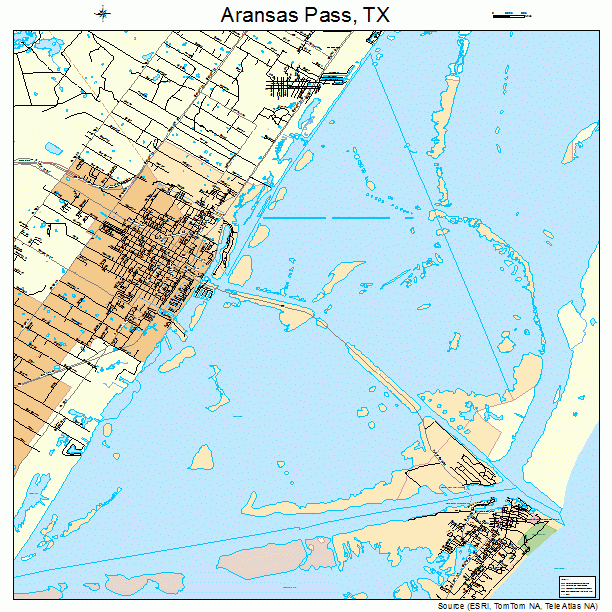 Aransas Pass, TX street map