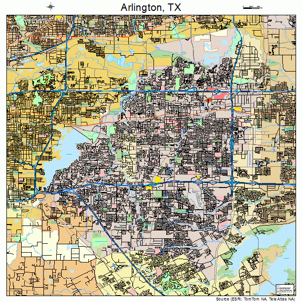 Arlington, TX street map