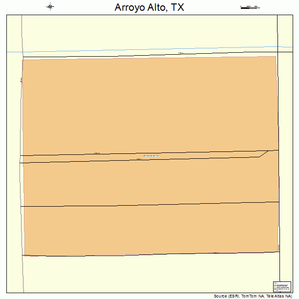 Arroyo Alto, TX street map