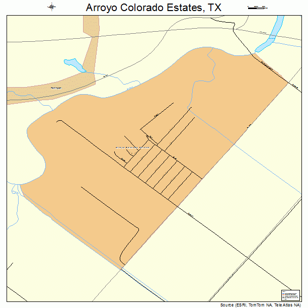 Arroyo Colorado Estates, TX street map