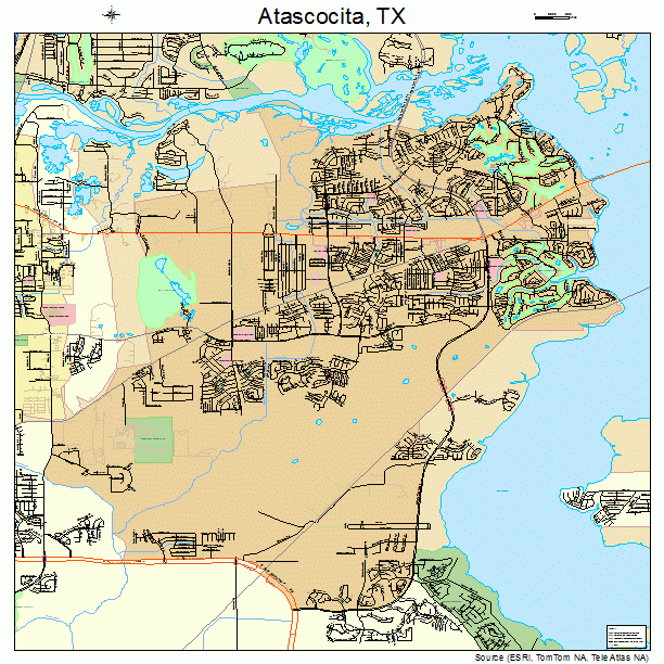 Atascocita, TX street map