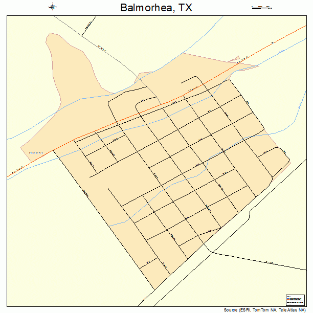 Balmorhea, TX street map