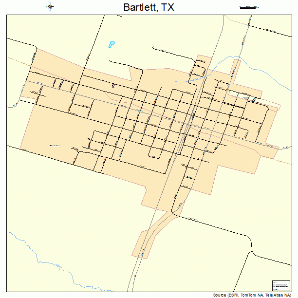 Bartlett, TX street map