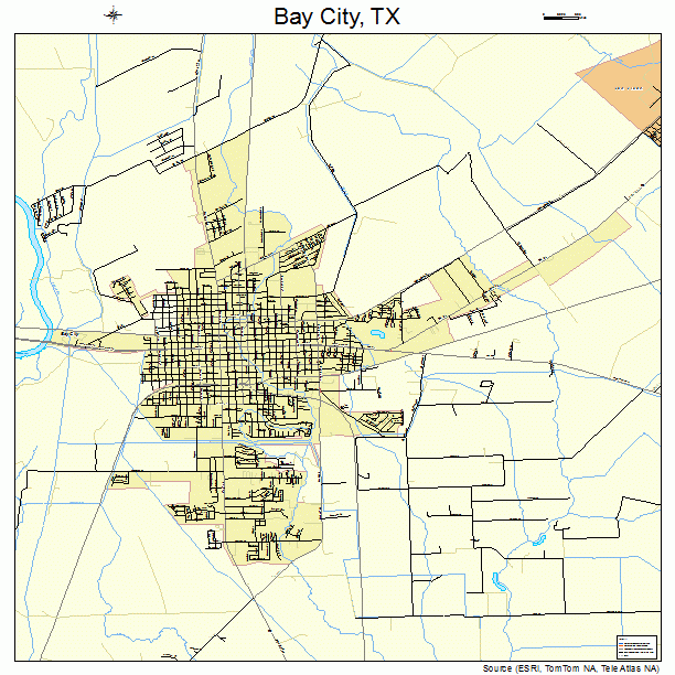 Bay City, TX street map