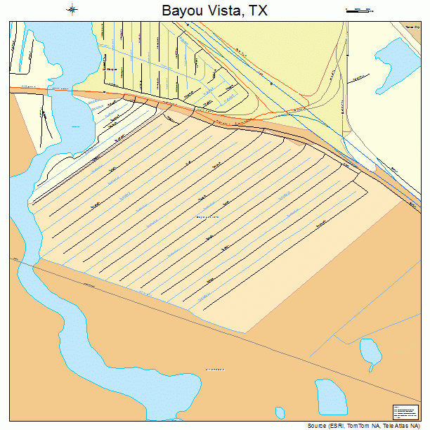 Bayou Vista, TX street map