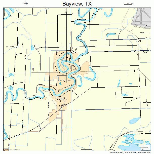 Bayview, TX street map