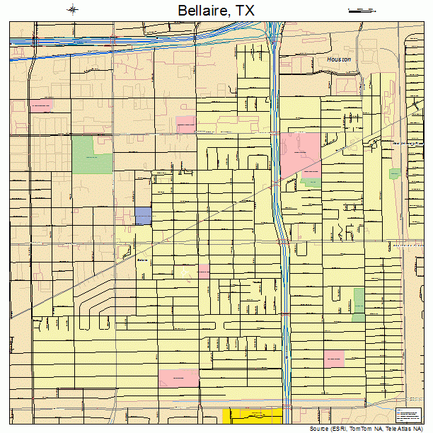 Bellaire, TX street map