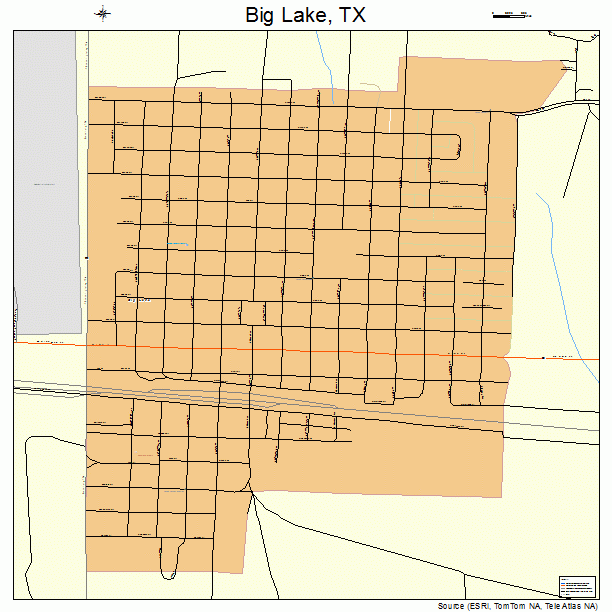 Big Lake, TX street map