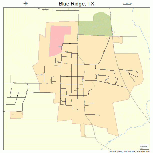 Blue Ridge, TX street map