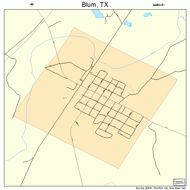 Blum, TX street map