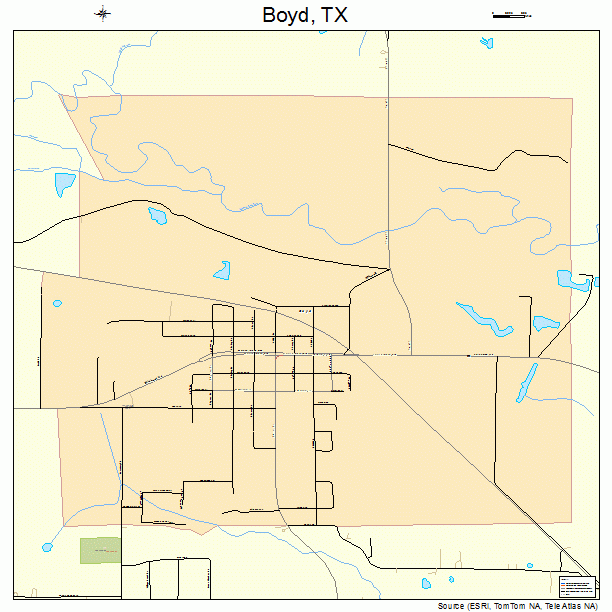 Boyd, TX street map