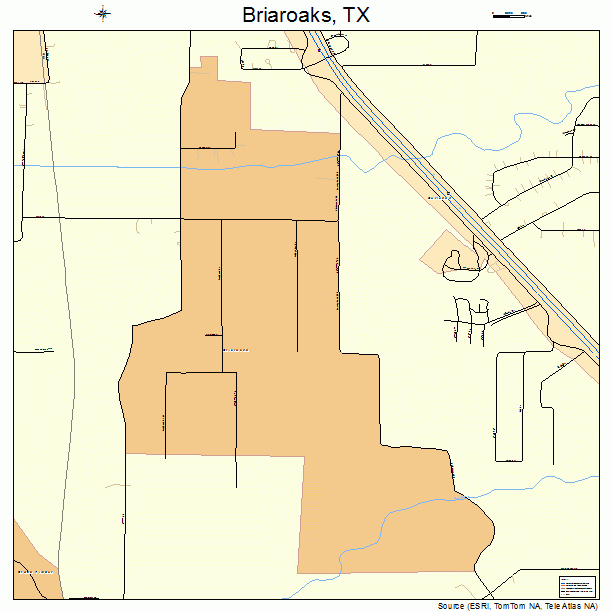 Briaroaks, TX street map