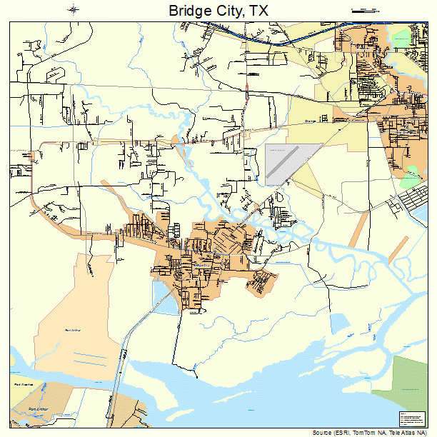 Bridge City, TX street map