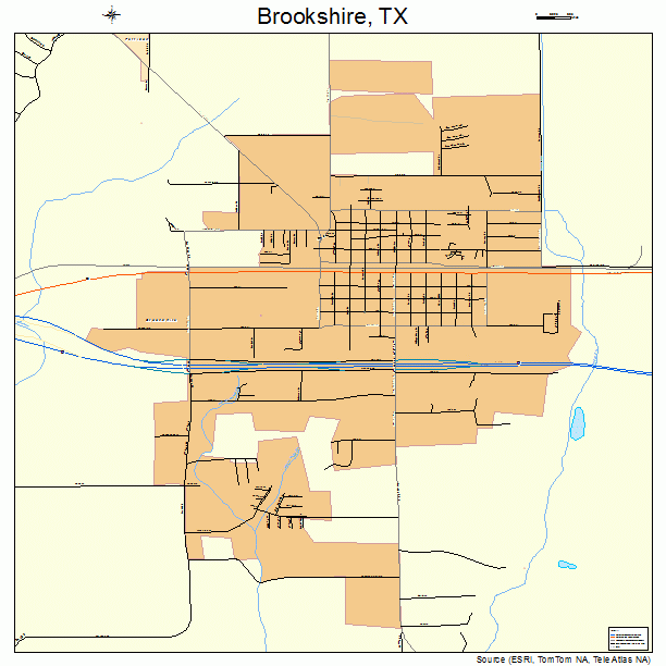 Brookshire, TX street map