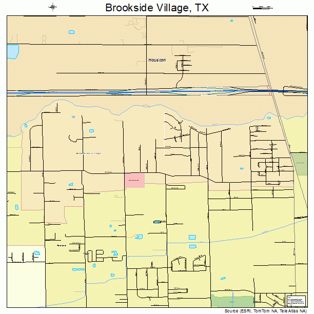 Brookside Village, TX street map