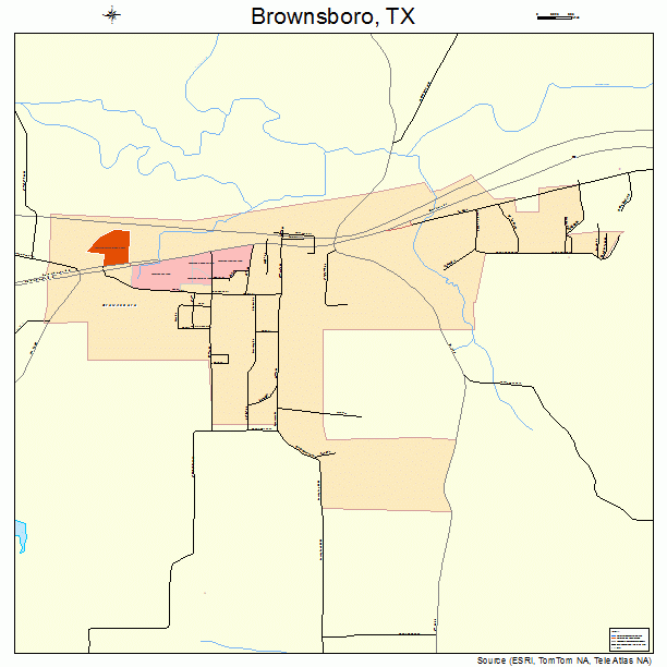 Brownsboro, TX street map