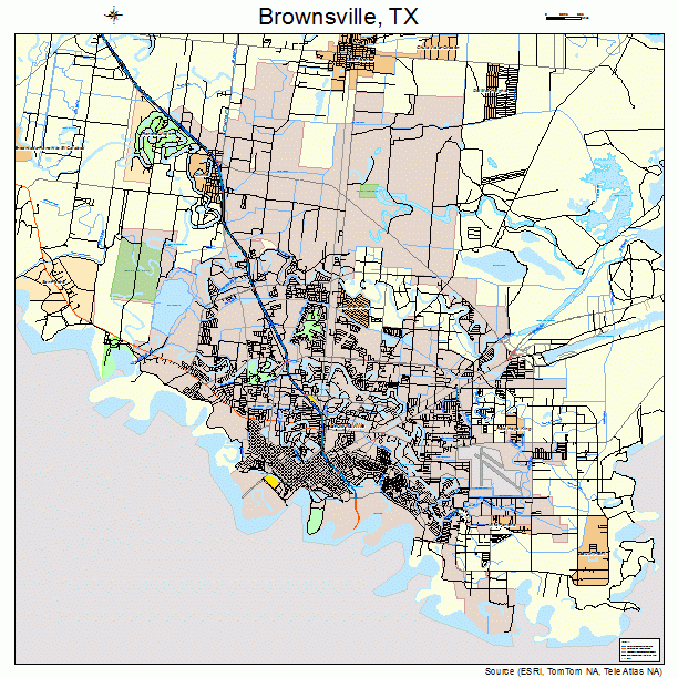 Brownsville, TX street map