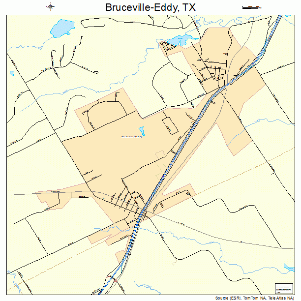 Bruceville-Eddy, TX street map