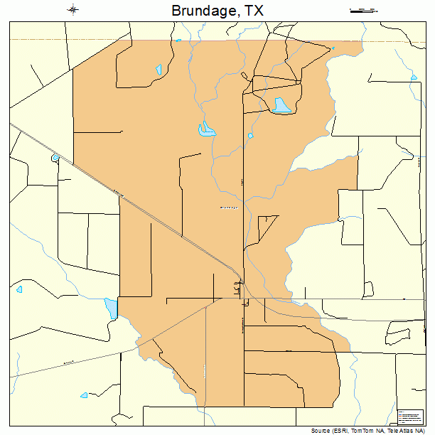 Brundage, TX street map